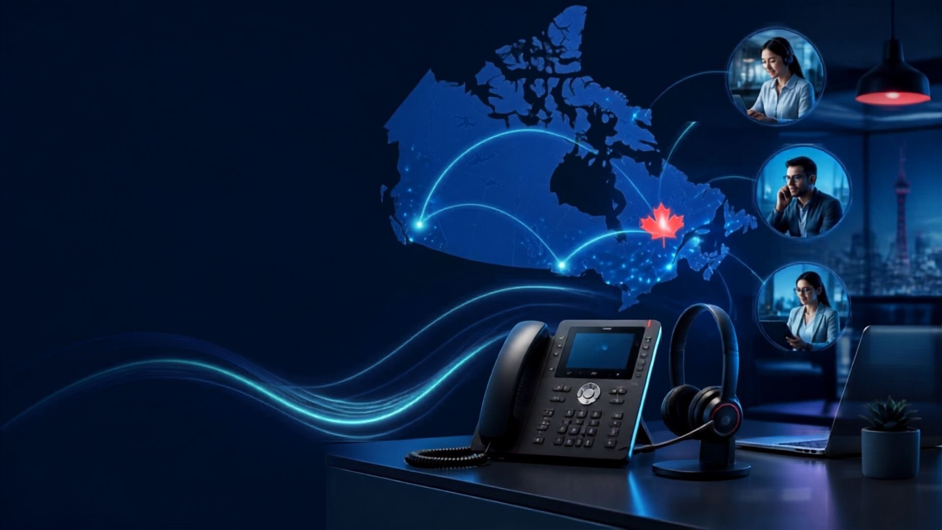 Internal IT team and managed service provider connected through a secure business network