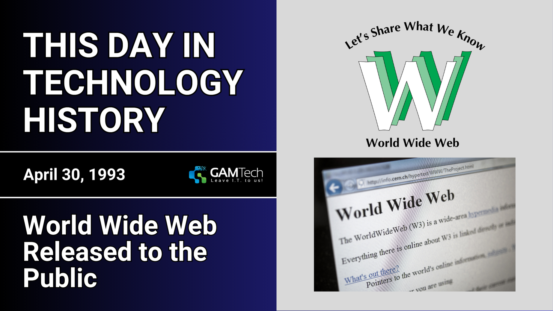This Day in Technology History: World Wide Web is Released to Public