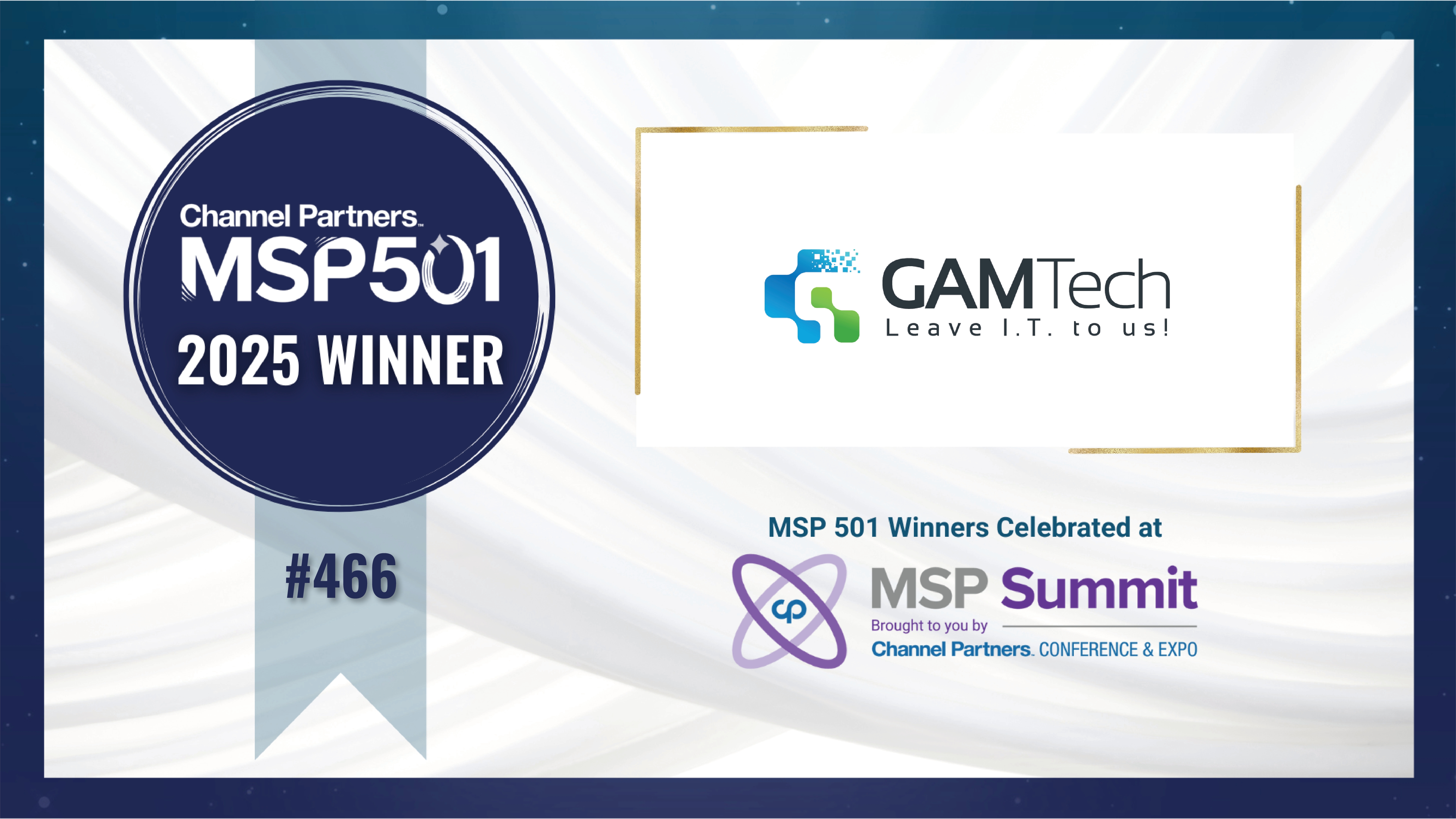 GAM Tech Named to MSP 501 Top Managed Service Providers 2025