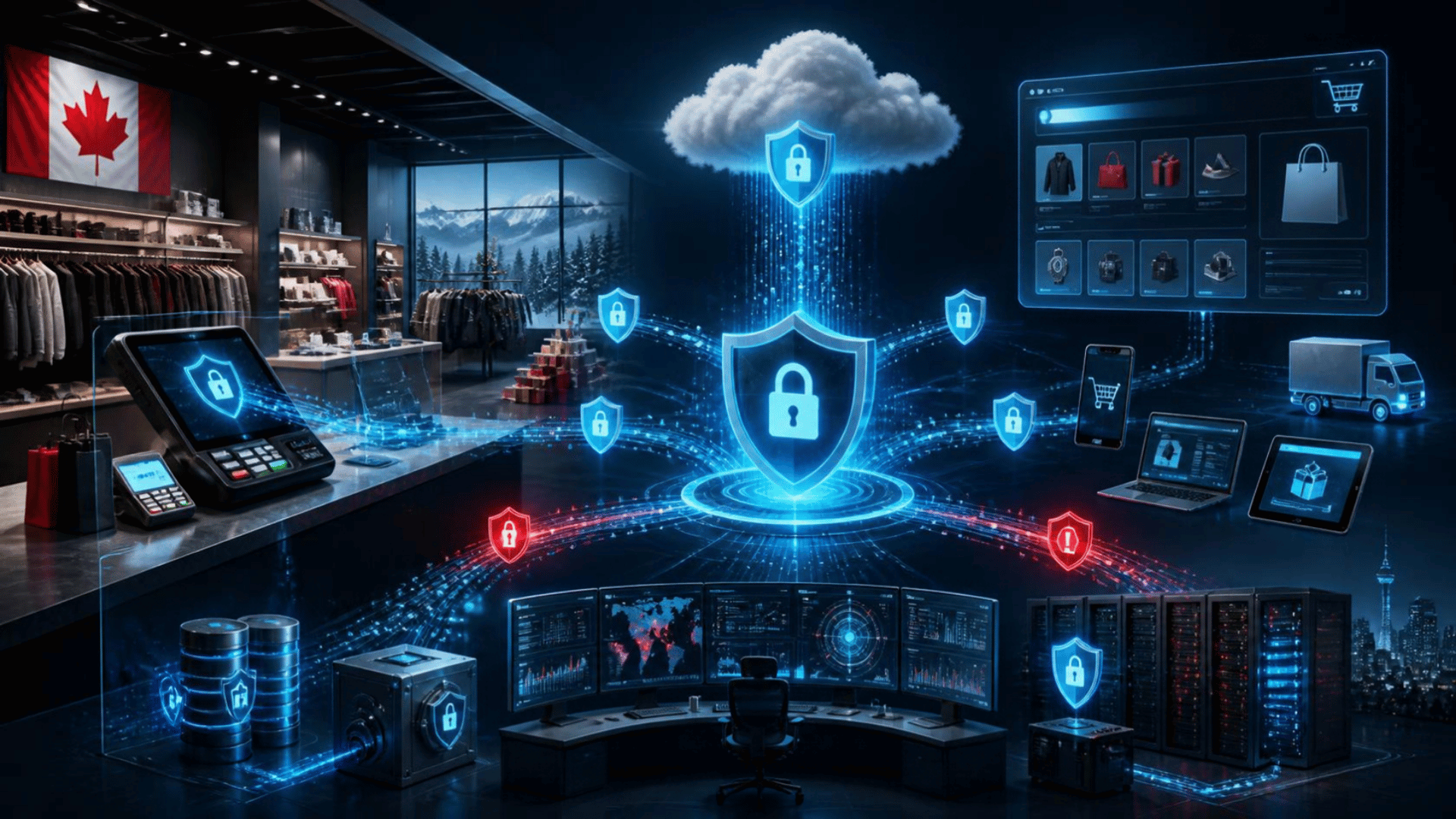 Managed IT for Canadian Retail & E-commerce 2026 | PCI DSS, Peak Season