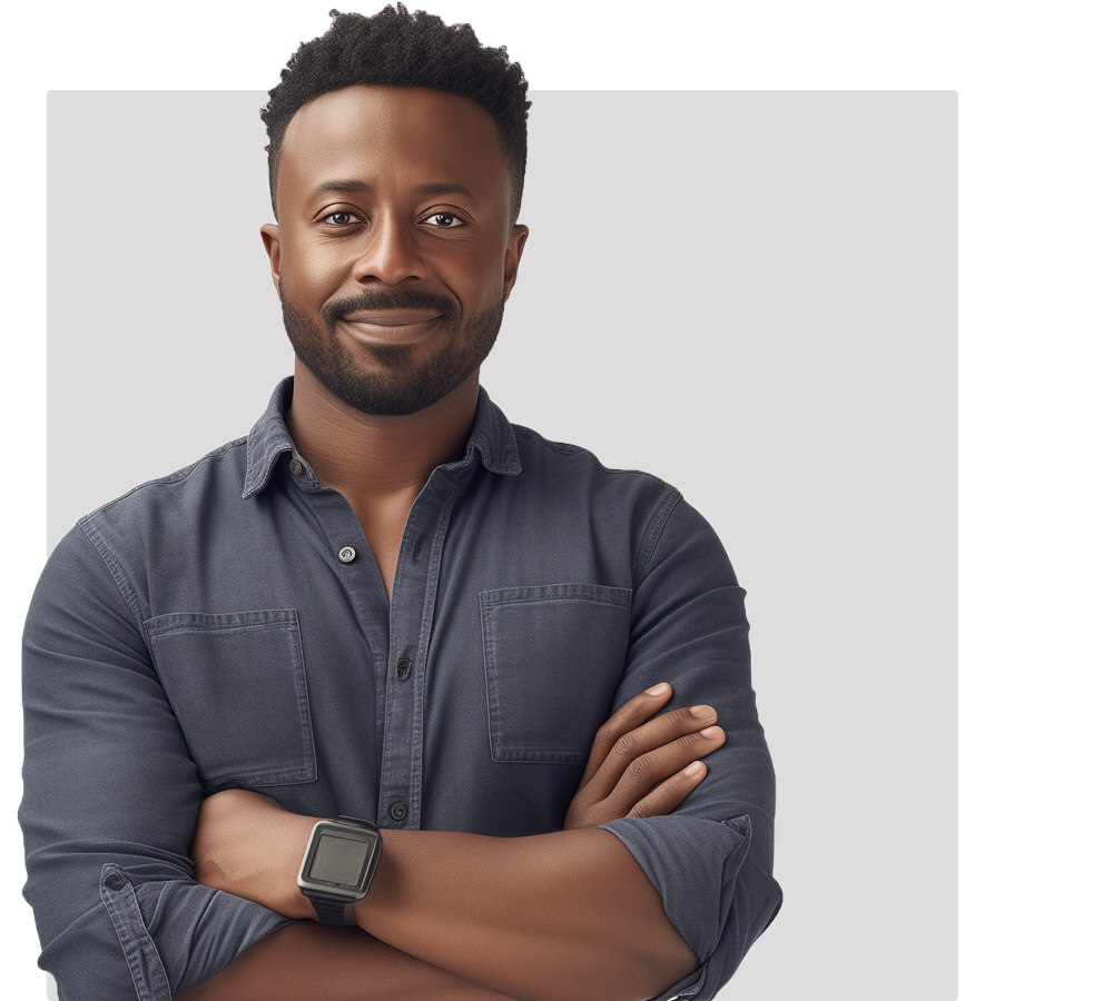 Man with arms crossed